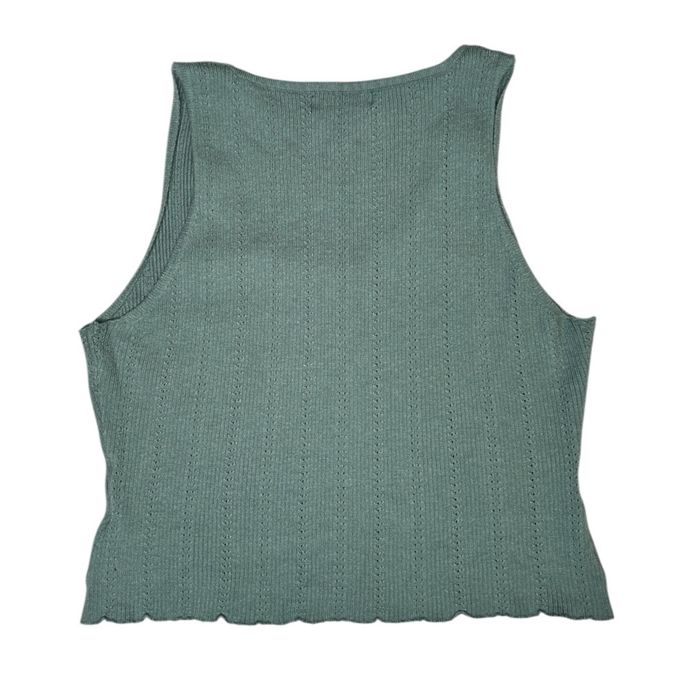 Women’s Astr Green Knit Tank Top - Picture 5 of 6